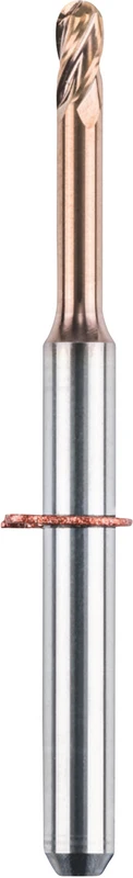 CAD/CAM 4-Schneider Stück kupfer, BMT, Schaft-Ø 3 mm, Figur M200-R4-35, 12 mm, 14 mm, ISO 020