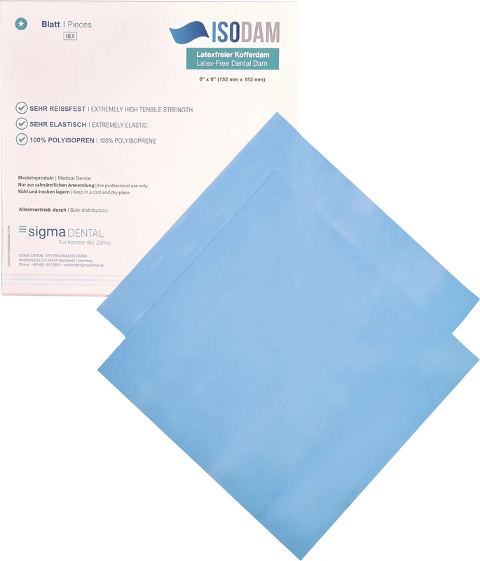 isodam Packung 20 Stück blau,15,2 x 15,2 cm, x-heavy