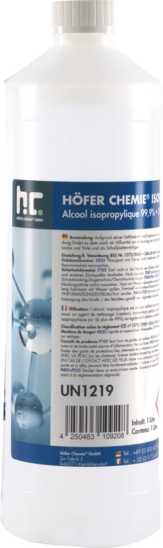 Isopropanol 99,9% Höfer Chemie GmbH