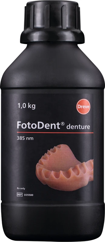 FotoDent® denture Flasche 1 kg 385 nm, rosa-transparent