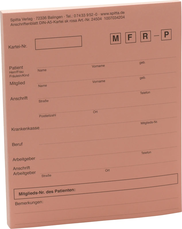Adressaufkleber DIN A5 Spitta Verlag