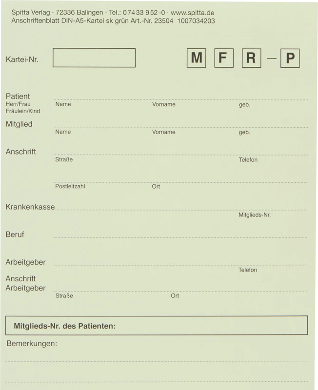 Adressaufkleber DIN A5 Spitta Verlag