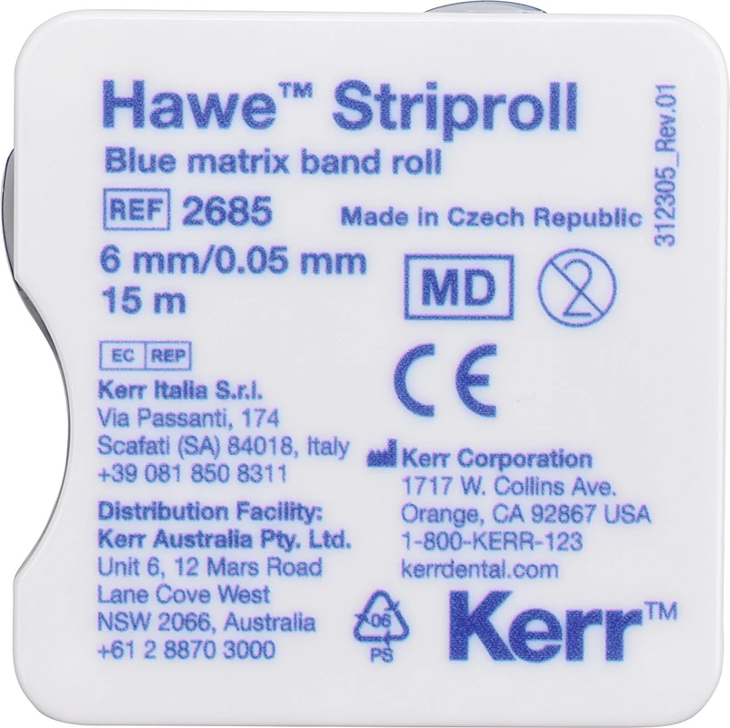 Striproll Rolle 15 m Strip blau, Breite 6 mm