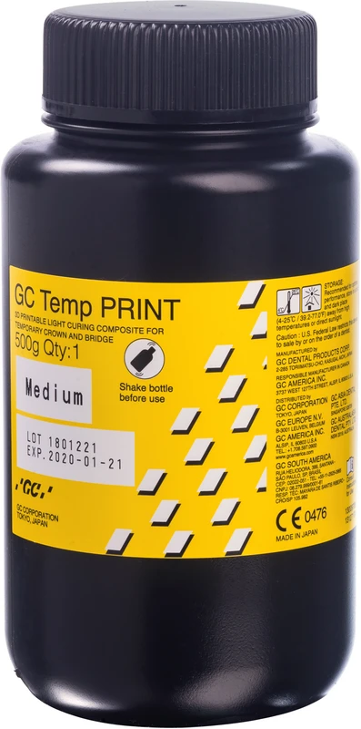 GC Temp PRINT™ Dose 500 g 385/405 nm, Medium