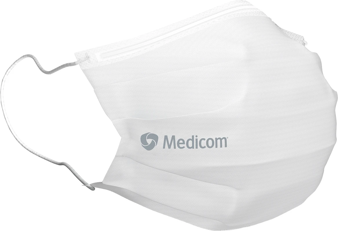 Medicom® SafeMask® Standard Packung 50 Stück weiß, mit Ohrschlaufe