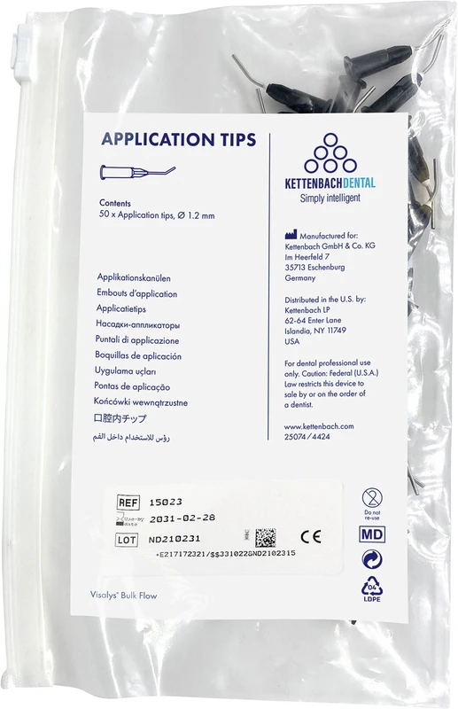 Visalys® Bulk Flow Application Tips Packung 50 Stück &Oslash; 1,2 mm